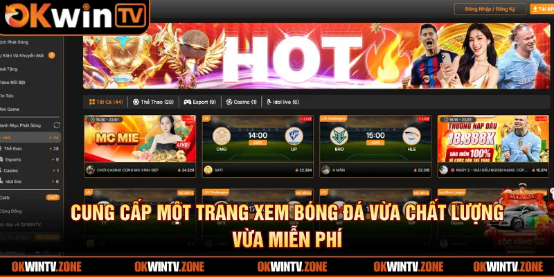 Cung cấp một trang xem bóng đá vừa chất lượng vừa miễn phí