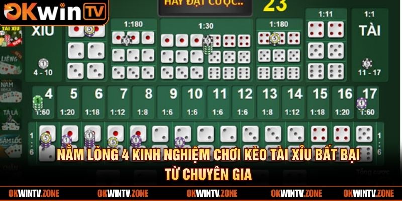 Nằm lòng 4 kinh nghiệm chơi kèo tài xỉu bất bại từ chuyên gia